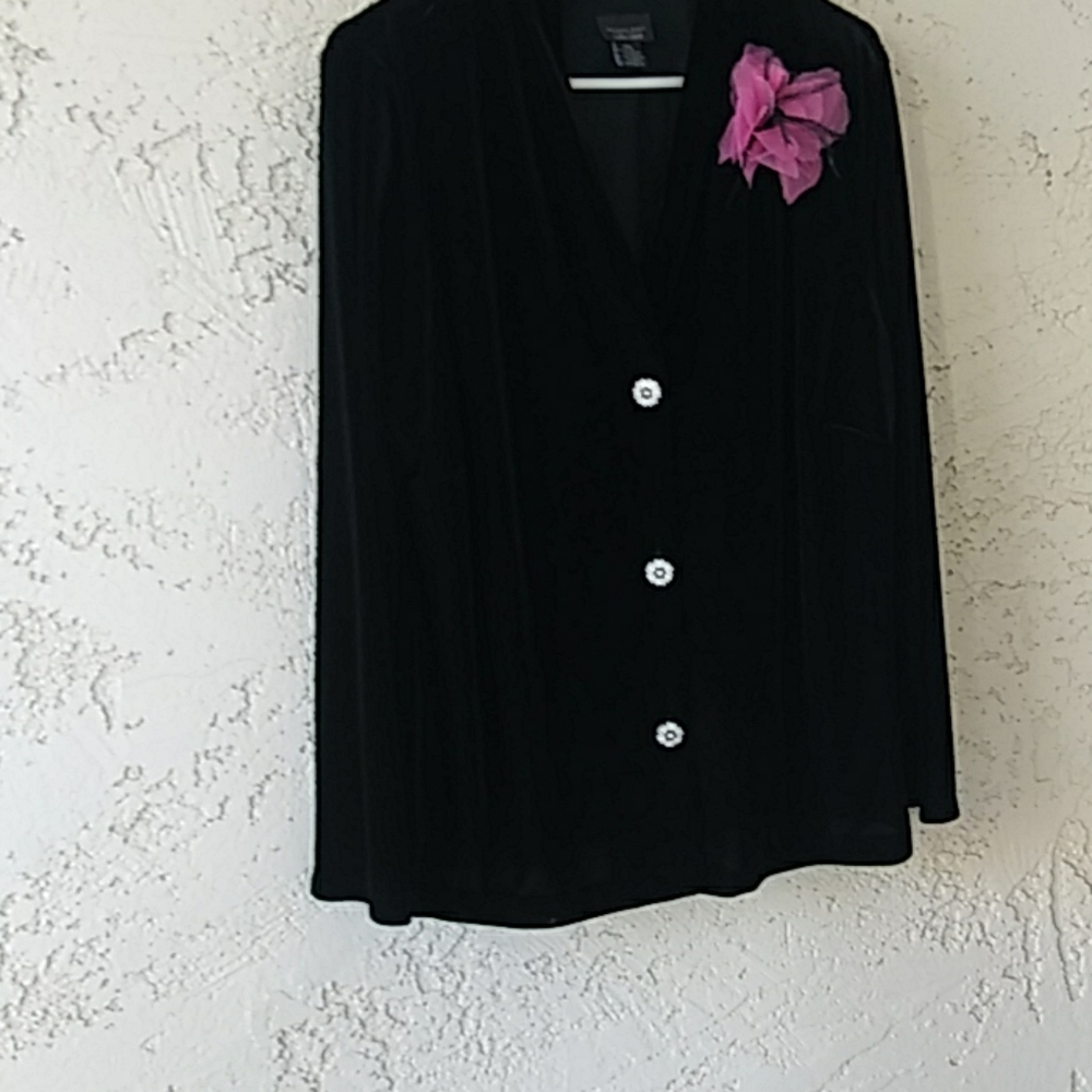 Dress Barn black velvet jacket